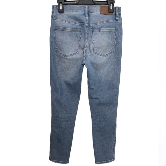 Madewell Hi Rise Skinny Crop Blue Jeans Distressed Size 26 - Picture 2 of 14